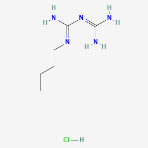 molecular formula C6H16ClN5 B1265899 1-butyl-3-(diaminomethylidene)guanidine;hydrochloride CAS No. 15537-73-2