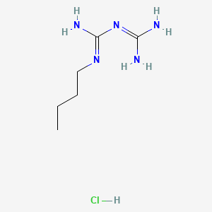 molecular formula C6H16ClN5 B1265899 盐酸二甲双胍 CAS No. 15537-73-2