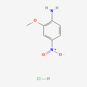 molecular formula C7H9ClN2O3 B12659002 2-Methoxy-4-nitroanilinium chloride CAS No. 71720-49-5