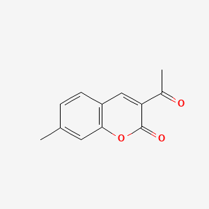 molecular formula C12H10O3 B1265903 3-乙酰基-7-甲基-2H-色烯-2-酮 CAS No. 20280-93-7