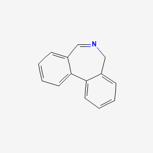 molecular formula C14H11N B12659031 5H-Dibenz(c,e)azepine CAS No. 316-31-4