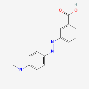 molecular formula C15H15N3O2 B1265907 3'-Carboxy-4-dimethylaminoazobenzene CAS No. 20691-84-3