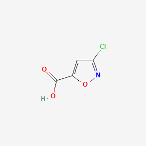 molecular formula C4H2ClNO3 B1265908 3-Chloroisoxazole-5-carboxylic acid CAS No. 20724-56-5