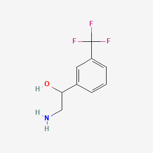 molecular formula C9H10F3NO B1265909 2-Amino-1-[3-(trifluoromethyl)phenyl]ethanol CAS No. 21172-28-1