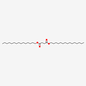 molecular formula C34H66O4 B12659100 Dipentadecyl succinate CAS No. 26720-10-5