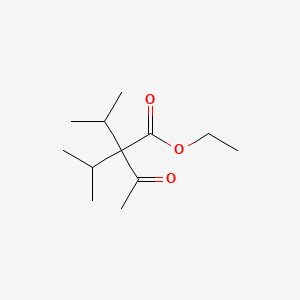 molecular formula C12H22O3 B12659128 Ethyl 2,2-bis(isopropyl)acetoacetate CAS No. 85153-64-6
