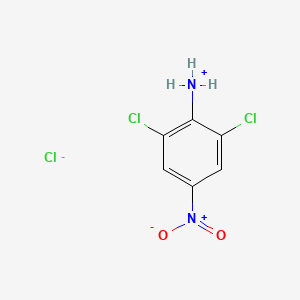 molecular formula C6H5Cl3N2O2 B12659129 2,6-Dichloro-4-nitroanilinium chloride CAS No. 93919-27-8