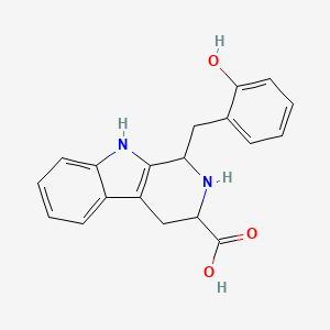 molecular formula C19H18N2O3 B12659139 1-Salicyl-tetrahydro-beta-carboline-3-carboxylic acid CAS No. 144651-75-2