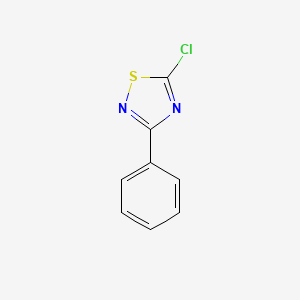 molecular formula C8H5ClN2S B1265915 5-Chloro-3-phenyl-1,2,4-thiadiazole CAS No. 24255-23-0