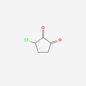 molecular formula C5H5ClO2 B12659151 3-Chlorocyclopentane-1,2-dione CAS No. 83846-49-5