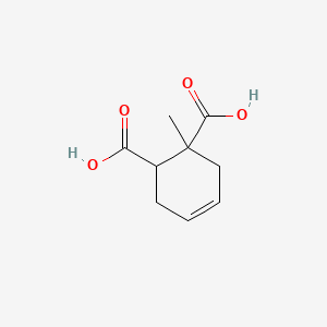 molecular formula C9H12O4 B12659172 1-Methylcyclohex-4-ene-1,2-dicarboxylic acid CAS No. 84029-85-6