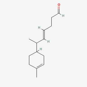 molecular formula C14H22O B12659195 6-(4-Methyl-3-cyclohexen-1-yl)hept-4-enal CAS No. 93840-88-1