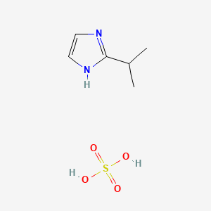 molecular formula C6H12N2O4S B12659199 2-Isopropyl-1H-imidazole sulphate CAS No. 93840-68-7