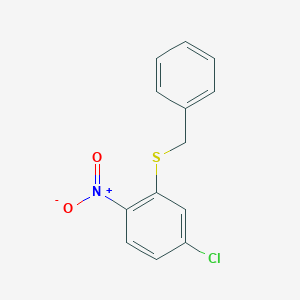 molecular formula C13H10ClNO2S B126592 Benzyl(5-chloro-2-nitrophenyl)sulfane CAS No. 69741-45-3