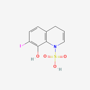 molecular formula C9H8INO4S B12659215 8-Hydroxy-7-iodoquinolinesulphonic acid CAS No. 30135-95-6