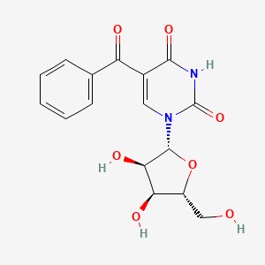 molecular formula C16H16N2O7 B12659238 5-Benzoyluridine CAS No. 85372-91-4