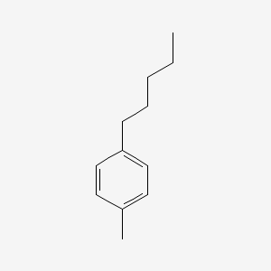 molecular formula C12H18 B12659265 Benzene, 1-methyl-4-pentyl- CAS No. 1595-09-1