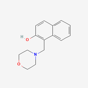 molecular formula C15H17NO2 B1265929 1-(吗啉-4-基甲基)-2-萘酚 CAS No. 27438-39-7
