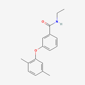 molecular formula C17H19NO2 B12659291 Benzamide, 3-(2,5-dimethylphenoxy)-N-ethyl- CAS No. 65261-98-5