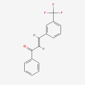 molecular formula C16H11F3O B12659306 1-Phenyl-3-(3-(trifluoromethyl)phenyl)-2-propen-1-one CAS No. 621-16-9