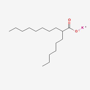 molecular formula C16H31KO2 B12659323 Potassium 2-hexyldecanoate CAS No. 54439-51-9
