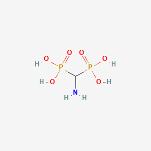 molecular formula CH7NO6P2 B1265935 (Aminomethylene)bisphosphonic acid CAS No. 29712-28-5