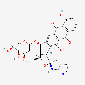 molecular formula C33H36N2O10 B12659350 Quinocycline A CAS No. 37231-75-7