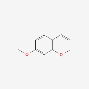 molecular formula C10H10O2 B12659354 2H-1-Benzopyran, 7-methoxy- CAS No. 18385-89-2