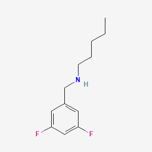 molecular formula C12H17F2N B12659356 Benzenemethanamine, 3,5-difluoro-N-pentyl- CAS No. 90390-32-2