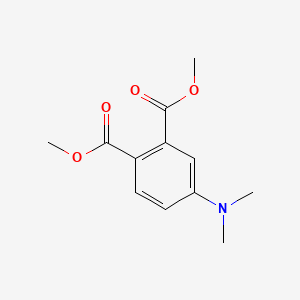 molecular formula C12H15NO4 B12659359 Dimethyl 4-dimethylaminophthalate CAS No. 39617-05-5