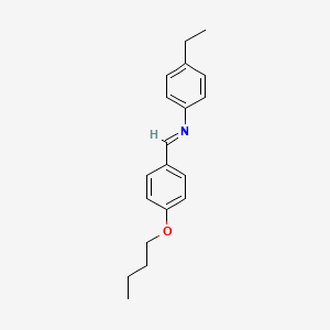 molecular formula C19H23NO B1265936 p-Butoxybenzylidene p-ethylaniline CAS No. 29743-15-5