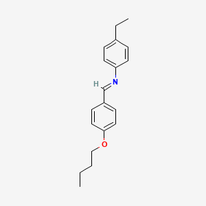 molecular formula C19H23NO B1265936 4-Butyloxybenzal-4-ethylaniline CAS No. 29743-15-5