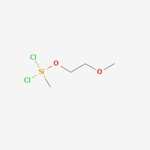 molecular formula C4H10Cl2O2Si B12659361 Dichloro(2-methoxyethoxy)methylsilane CAS No. 49541-26-6
