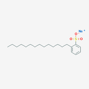 molecular formula C20H33NaO3S B12659381 Sodium 2-tetradecylbenzenesulfonate CAS No. 4206-42-2