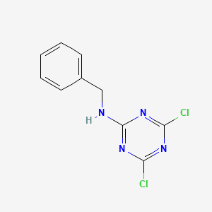 molecular formula C10H8Cl2N4 B1265940 N-benzyl-4,6-dichloro-1,3,5-triazin-2-amine CAS No. 30369-82-5