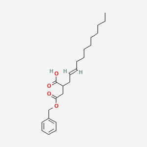 molecular formula C23H34O4 B12659401 4-Benzyl hydrogen 2-dodecenylsuccinate CAS No. 94247-51-5
