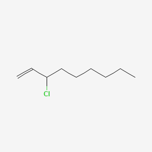 molecular formula C9H17Cl B12659416 3-Chloronon-1-ene CAS No. 91434-08-1