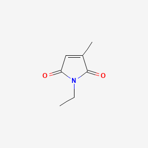molecular formula C7H9NO2 B1265943 1-ethyl-3-methyl-2,5-dihydro-1H-pyrrole-2,5-dione CAS No. 31217-72-8