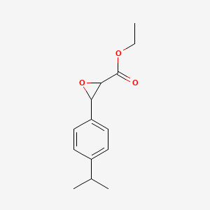 molecular formula C14H18O3 B12659431 Ethyl 3-(p-isopropylphenyl)oxirane-2-carboxylate CAS No. 93805-69-7