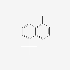 molecular formula C15H18 B12659440 1-(tert-Butyl)-5-methylnaphthalene CAS No. 84029-97-0