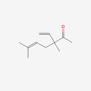 molecular formula C11H18O B12659453 3,6-Dimethyl-3-vinylhept-5-en-2-one CAS No. 80192-39-8