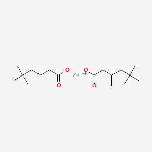 molecular formula C18H34O4Zn B12659458 Zinc 3,5,5-trimethylhexanoate CAS No. 84682-03-1