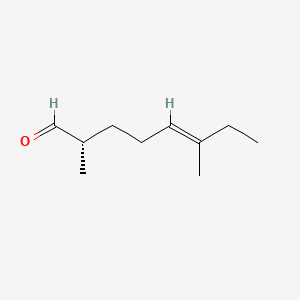 molecular formula C10H18O B12659470 5-Octenal, 2,6-dimethyl- CAS No. 72845-35-3
