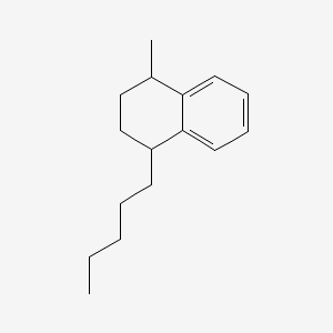 molecular formula C16H24 B12659482 1,2,3,4-Tetrahydro-1-methyl-4-pentylnaphthalene CAS No. 61761-57-7