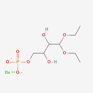 molecular formula C8H17BaO8P B12659490 Barium 4,4-diethoxy-2,3-dihydroxybutyl phosphate CAS No. 93858-65-2