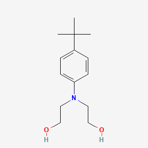 molecular formula C14H23NO2 B12659494 2,2'-((p-tert-Butylphenyl)imino)diethanol CAS No. 93721-24-5