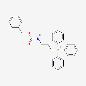 molecular formula C29H29NO2P+ B12659497 Benzyl 3-(triphenylphosphoranyl)propylcarbamate CAS No. 39945-55-6