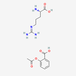 molecular formula C15H22N4O6 B1265952 L-精氨酸乙酰水杨酸盐 CAS No. 37466-21-0