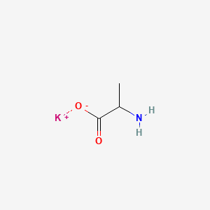 molecular formula C3H6KNO2 B12659520 Potassium DL-alaninate CAS No. 93893-38-0