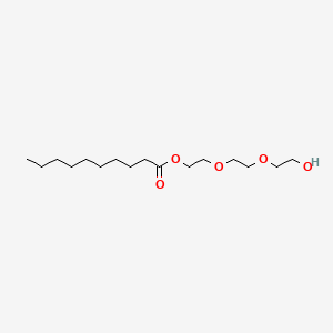 molecular formula C16H32O5 B12659530 2-[2-(2-Hydroxyethoxy)ethoxy]ethyl decanoate CAS No. 68415-64-5